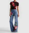 Alice And Olivia Chic Full Length Jean In Blue