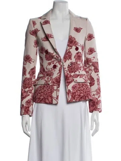 Pre-owned Alice And Olivia Floral Print Blazer