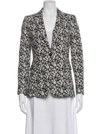Pre-owned Alice And Olivia Floral Print Blazer In Multi
