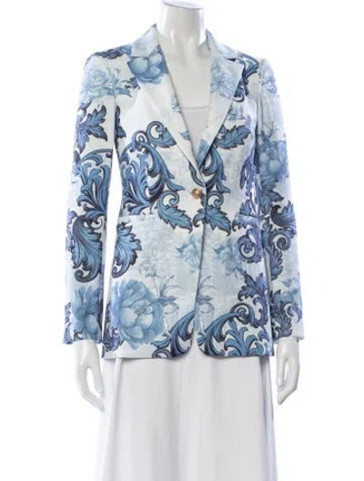 Pre-owned Alice And Olivia Floral Print Blazer W/ Tags In Multi