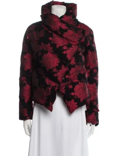 Pre-owned Alice And Olivia Floral Print Down Jacket