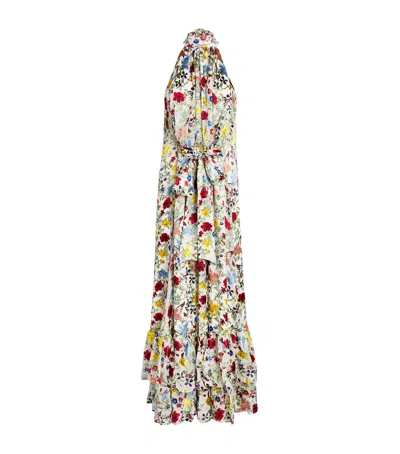 ALICE AND OLIVIA FLORAL PRINT JOVIE MAXI DRESS