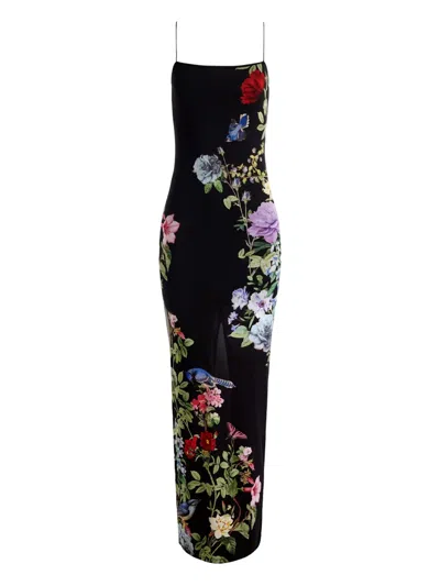 ALICE AND OLIVIA FLORAL-PRINT MAXI DRESS