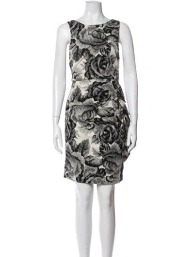 Pre-owned Alice And Olivia Floral Print Mini Dress
