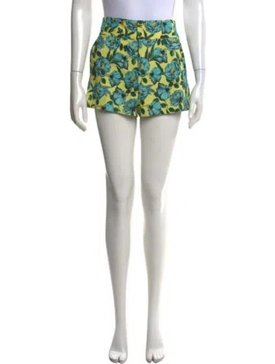 Pre-owned Alice And Olivia Floral Print Mini Shorts In Multi