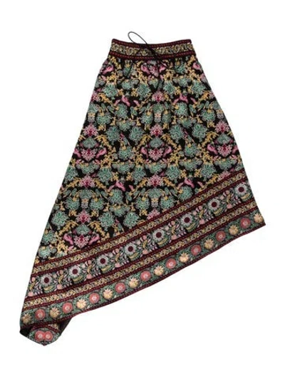 Pre-owned Alice And Olivia Floral Print Mini Skirt In Multi