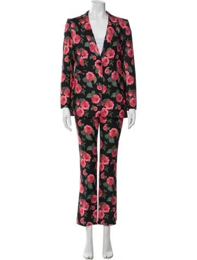 Pre-owned Alice And Olivia Floral Print Pant Set In Multi