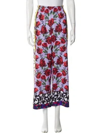 Pre-owned Alice And Olivia Floral Print Sweatpants In Multi