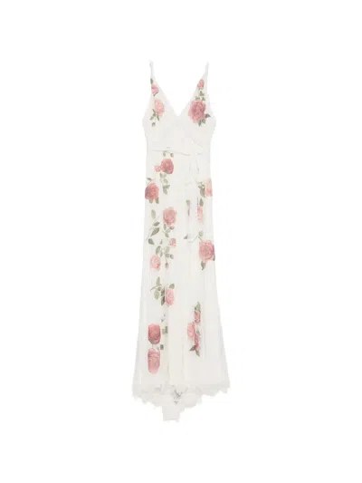 Alice And Olivia Floral-print Maxi Dress In Multi