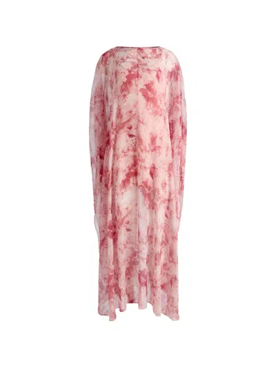 Alice And Olivia Floral-print Maxi Dress In Pink