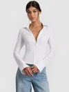 Alice And Olivia Buttoned-down Shirt In White