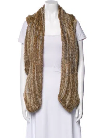 Pre-owned Alice And Olivia Fur Fur Jacket In Neutral