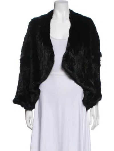 Pre-owned Alice And Olivia Fur Fur Jacket W/ Tags In Black