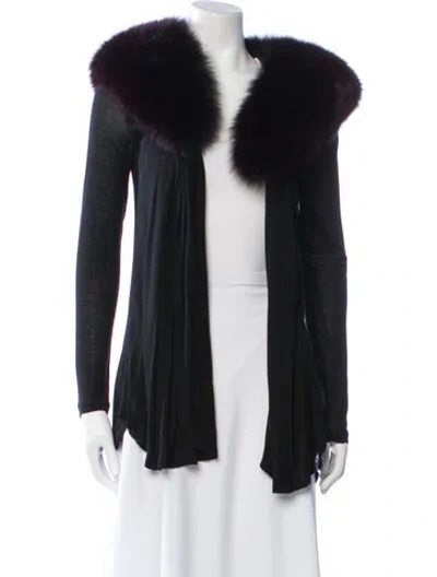 Pre-owned Alice And Olivia Fur Jacket In Black