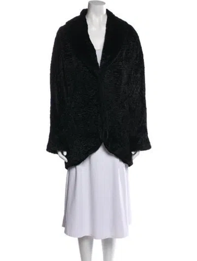 Pre-owned Alice And Olivia Fur Jacket In Black