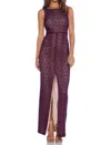 Alice And Olivia Gemma Lace Long Mermaid Dress In Kir Royale In Multi