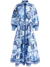 Alice And Olivia Alice + Olivia Dresses Blue In Neutrals