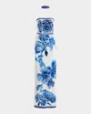 Alice And Olivia Georgie Embellished Strapless High Slit Gown With Collar In Affection