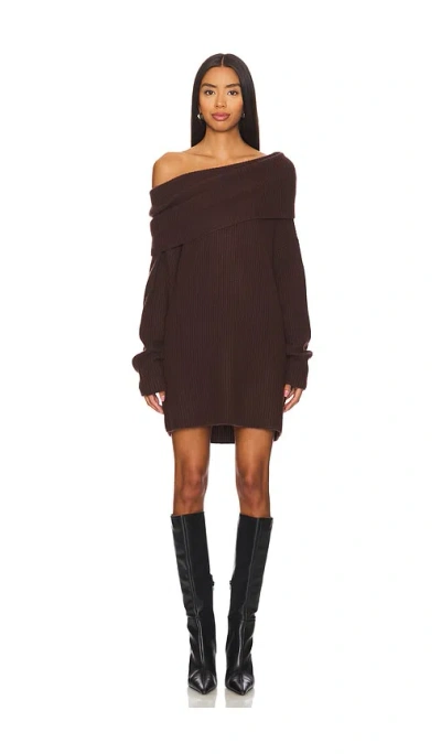 Alice And Olivia Ginger Pullover In Espresso