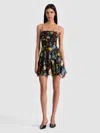 Alice And Olivia Ginny Mini Dress In Multi