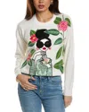 Alice And Olivia Alice + Olivia Cotton-blend Gleeson Sweatshirt In White