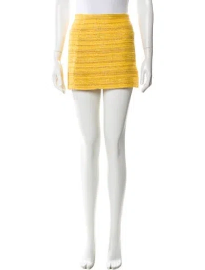 Pre-owned Alice And Olivia Glitter Accents Mini Skirt