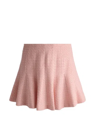 Alice And Olivia Godet Mini Skirt In Pink