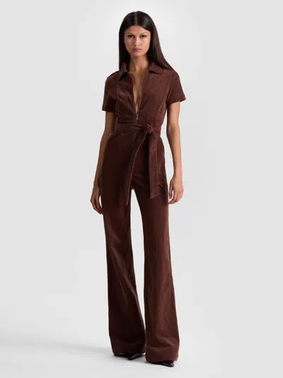 ALICE AND OLIVIA GORGEOUS CORDUROY JUMPSUIT