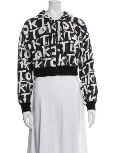 Pre-owned Alice And Olivia Graphic Print Bomber Jacket In Multi