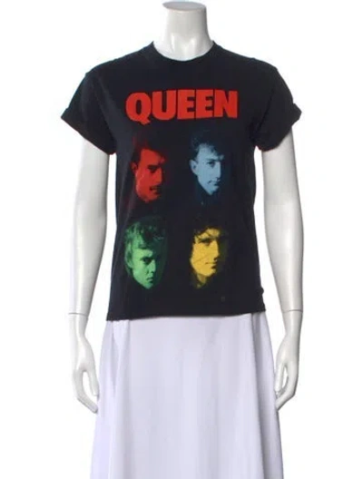 Pre-owned Alice And Olivia Graphic Print Crew Neck T-shirt In Multi