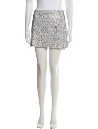 Pre-owned Alice And Olivia Graphic Print Mini Skirt In Multi