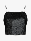 ALICE AND OLIVIA GRAZI CHAINMAIL SEQUINED TOP