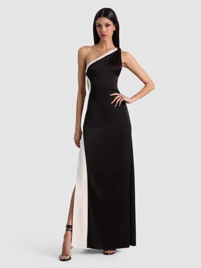 Alice And Olivia Gwendolyn Cutout Maxi Dress In Black