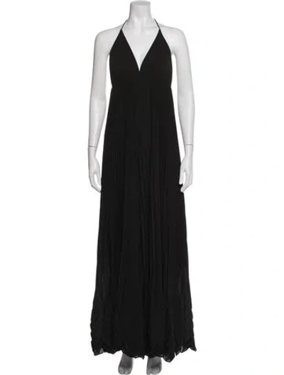Pre-owned Alice And Olivia Halterneck Jumpsuit In Black