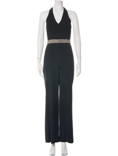 Pre-owned Alice And Olivia Halterneck Jumpsuit In Multicolor