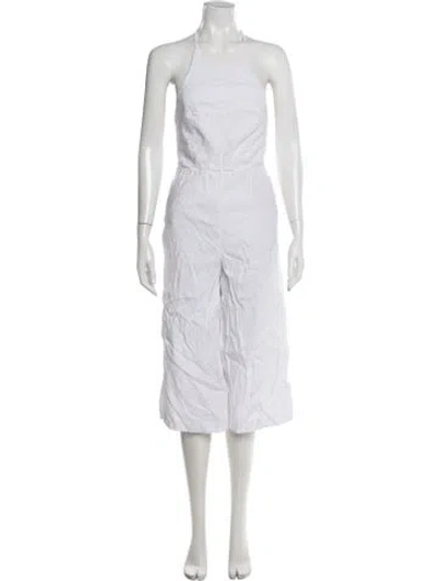 Pre-owned Alice And Olivia Halterneck Jumpsuit In Neutral