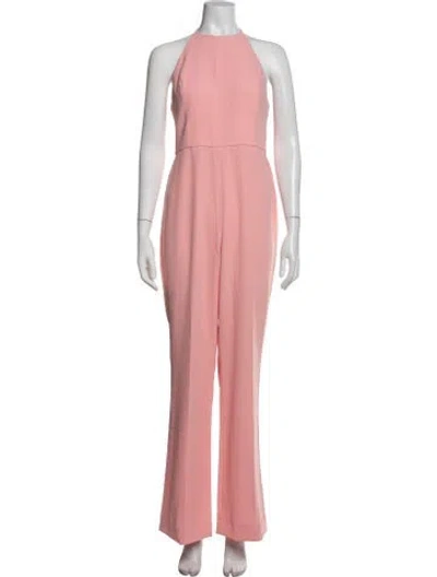 Pre-owned Alice And Olivia Halterneck Jumpsuit In Pink
