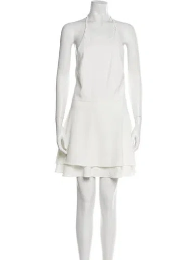 Pre-owned Alice And Olivia Halterneck Romper In Blue