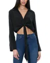 Alice And Olivia Hannon Tie Front Button Down
