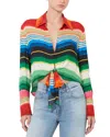 Alice And Olivia Hannon Tie Front Blouse