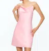 Alice And Olivia Harmony Mini Slip Dress In Pink