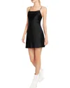 Alice And Olivia Harmony Mini Slip Dress In Black