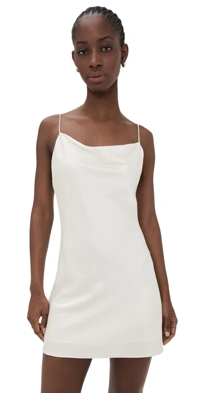 Alice And Olivia Harmony Mini Slip Dress Off White