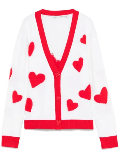ALICE AND OLIVIA HEART-MOTIF CARDIGAN