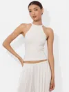 Alice And Olivia Heidi Pointelle Tank In White