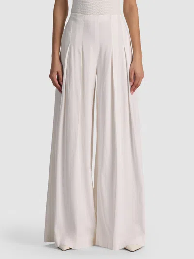 Alice And Olivia Henry Pleated Pant In White