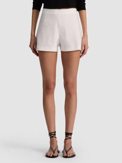 Alice And Olivia Hera Linen Short In Neutral