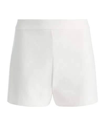 Alice And Olivia Donald High-waist Shorts In Off White
