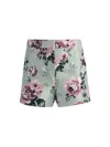 Alice And Olivia Hera High-rise Back Zip Short In Multi