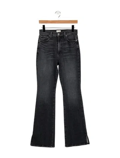 Pre-owned Alice And Olivia High-rise Flared Jeans In Black